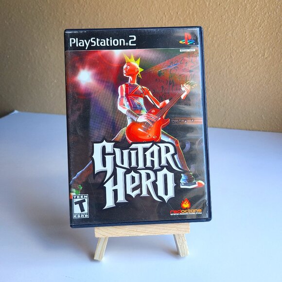 Playstation 2 PS2 Guitar Hero Game Rated T 2005 Red Octane Harmonix 1483 - Picture 1 of 3